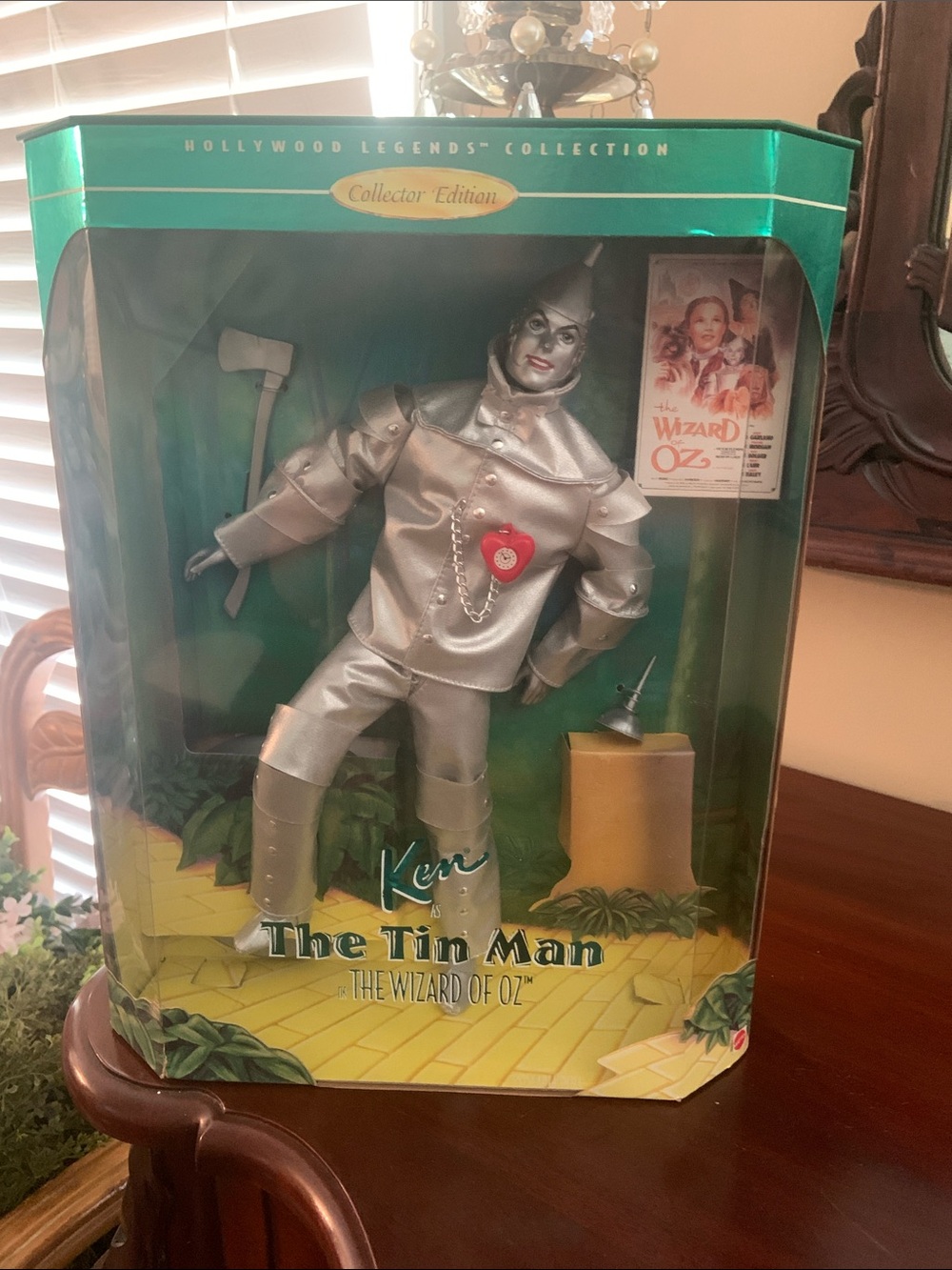 Barbie Ken The Tin Man Doll - Silver with Red Heart